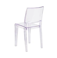 Emma+Oliver 4 Pack Transparent Stacking Side Chair