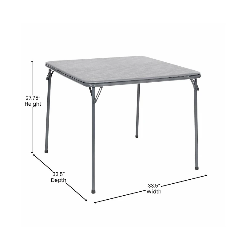 Emma+Oliver 5 Piece Folding Card Table And Chair Set