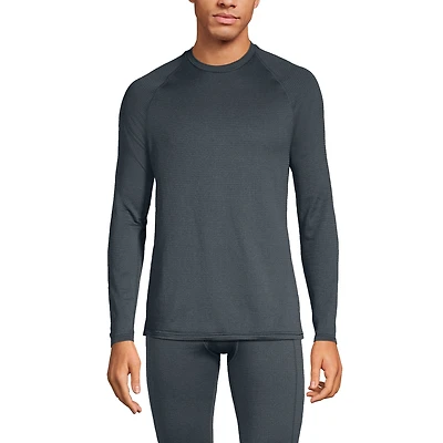 Lands' End Men's Long Sleeve Crew Neck Expedition Thermaskin Underwear Top