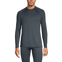 Lands' End Men's Long Sleeve Crew Neck Expedition Thermaskin Long Underwear Top