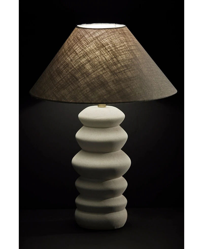 Adesso 25" Matte Ceramic Marcey Table Lamp