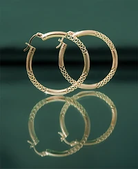 Audrey by Aurate Lattice Extra Small Hoop Earrings in Gold Vermeil, Created for Macy's