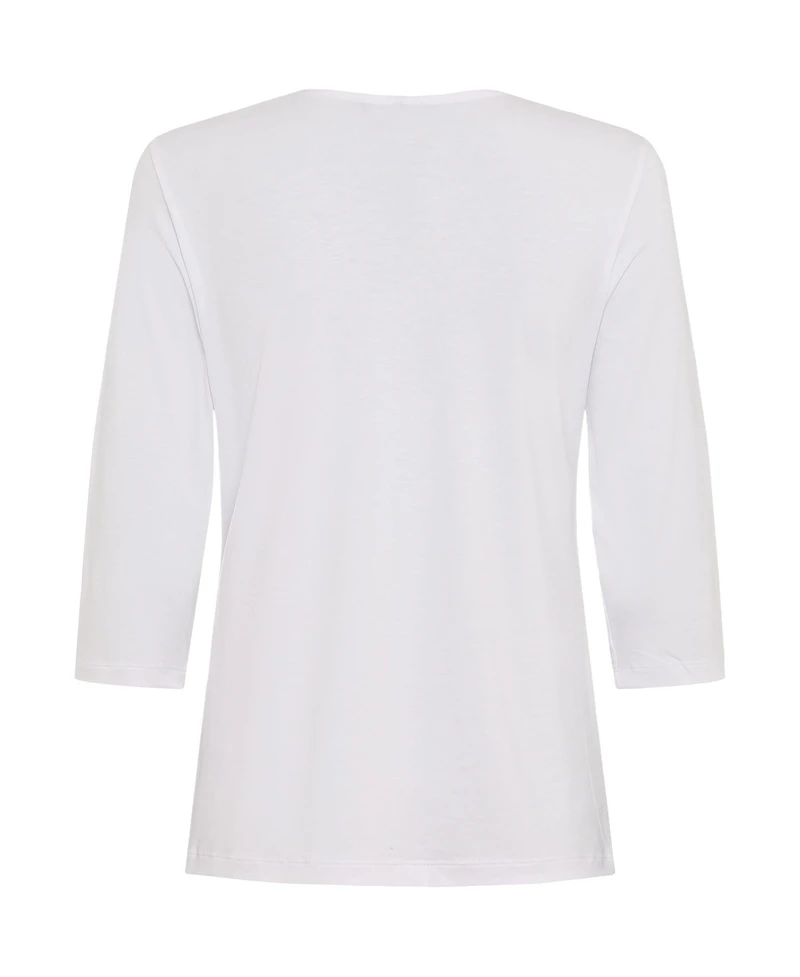 Olsen Women's 3/4 Sleeve V-Neck T-Shirt