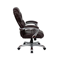 Emma+Oliver High Back Executive Swivel Ergonomic Office Chair With Accent Layered Seat/Back