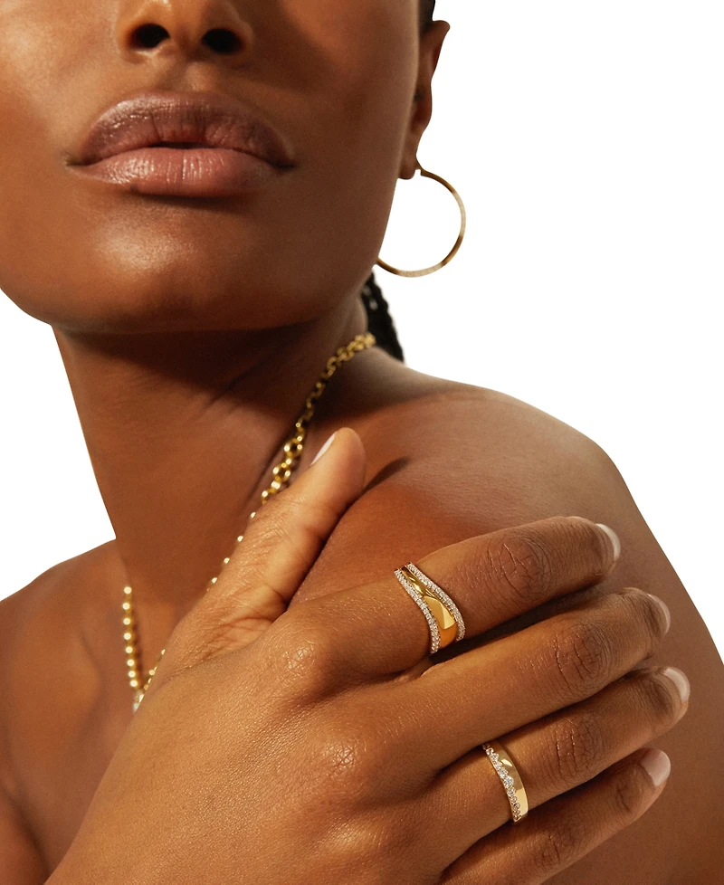 Audrey by Aurate Diamond Scatter Band (1/4 ct. t.w.) Gold Vermeil, Created for Macy's