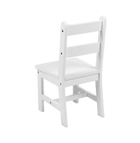 Emma+Oliver Kids 3 Piece Solid Hardwood Table And Chair Set For Playroom, Kitchen