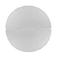 Emma+Oliver 2 Piece 47.5" Circle Wave Collaborative Adjustable Activity Table Set