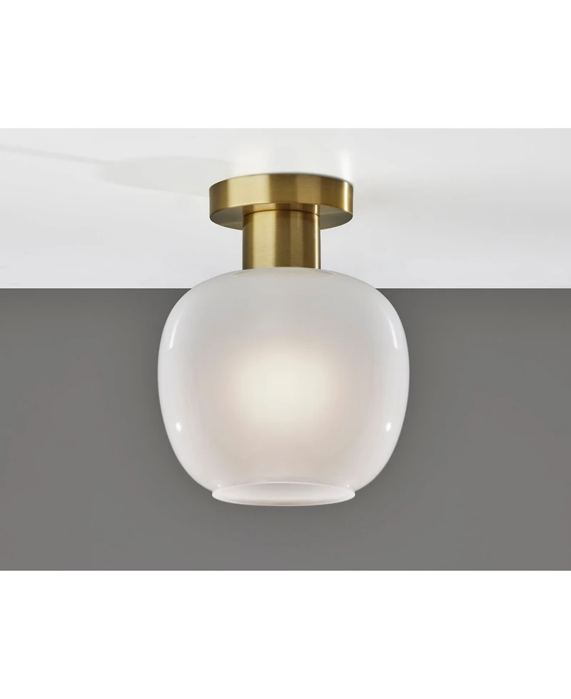 Adesso 11" Magnolia Flush Mount