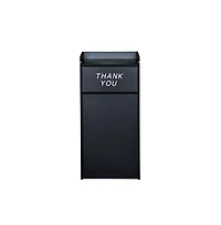 Emma+Oliver Wood Tray Top "Thank You" Restaurant Food Court Receptacle