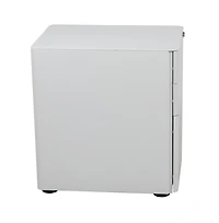 Emma+Oliver Modern 3-Drawer Mobile Locking Filing Cabinet Storage Organizer