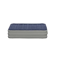 Emma+Oliver 18 Inch Raised Inflatable Air Mattress With Internal Electric Pump