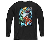 Justice League Boys of America Youth Electric Team Long Sleeve Sweatshirts