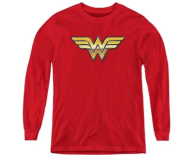Justice League Boys of America Youth Golden Long Sleeve Sweatshirts