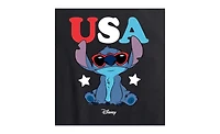 Hybrid Apparel Trendy Plus Stitch Usa Graphic T-Shirt