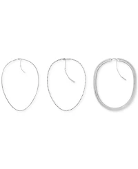 Calvin Klein Stainless Steel 3-Pc. Set Chain Link Necklaces