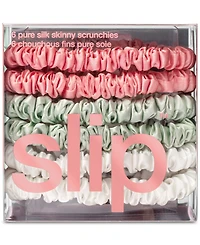 Slip -Pc. Pure Silk Skinny Scrunchies Set