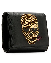 Betsey Johnson Skull Boss Trifold Wallet