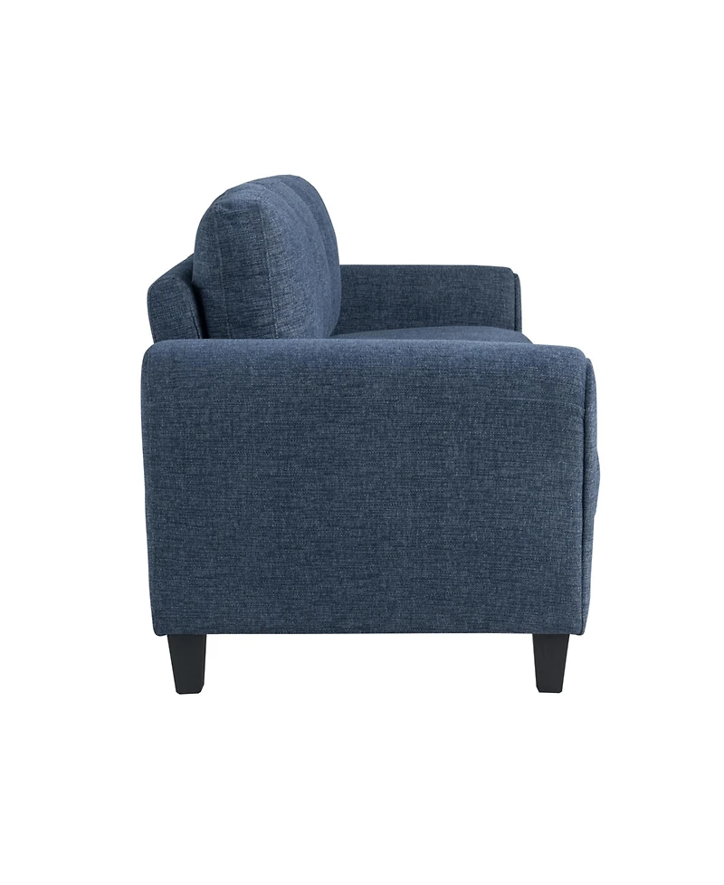 Lifestyle Solutions 80.3" W Microfiber Wilshire Sofa with Rolled Arms