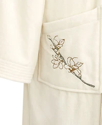 Boss Home Almond Flowers Woman's Cotton Shawl Collar Bathrobe