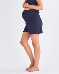 Angel Maternity Lounge Shorts Navy