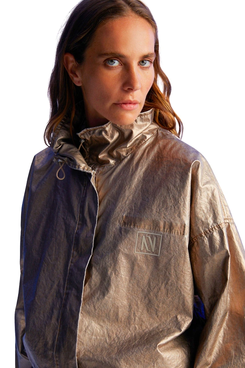 Nocturne Women's Bronze Metallic Jacket