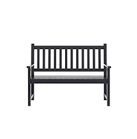 Andover Indoor/Outdoor Patio Bench/Dual-Person Loveseat With Slatted Acacia Wood Design For Use Sunroom, Backyard, Porch, Or Garden