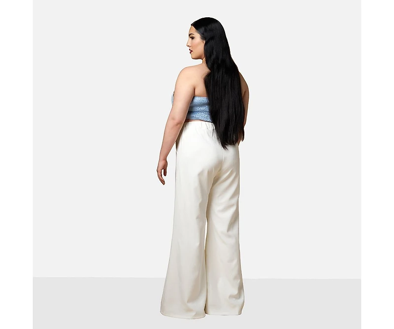 Rebdolls Plus Garden Rose Bell Bottom Pants W. Pockets