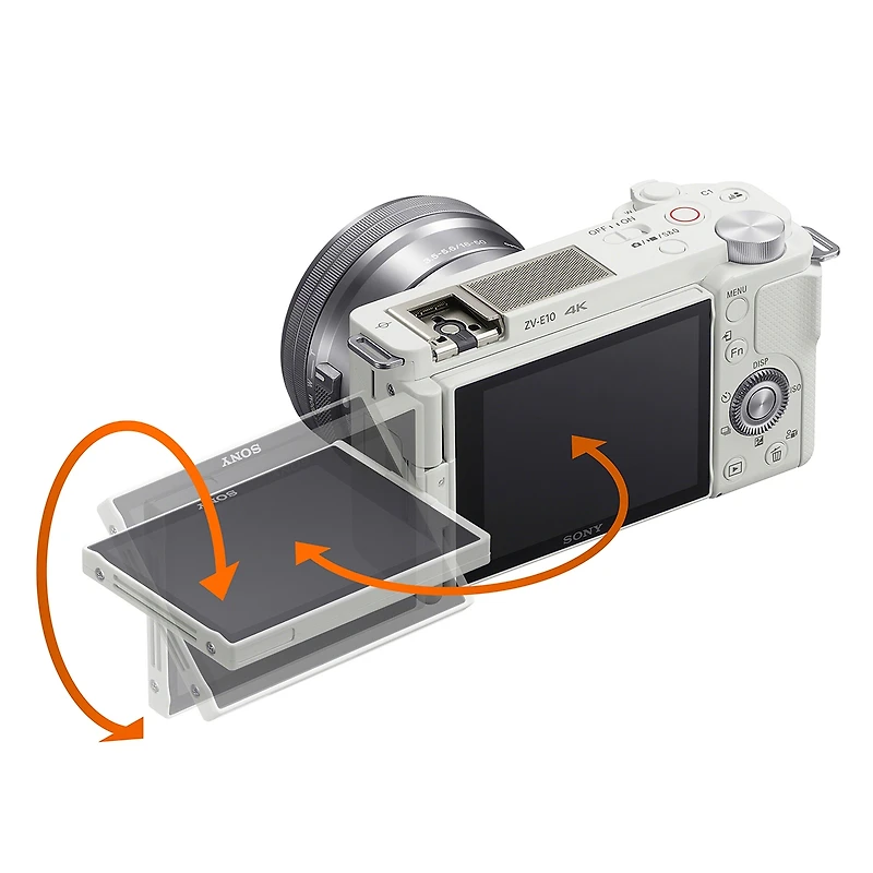 Sony Zv-E10 Mirrorless Camera, White