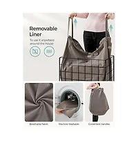 Slickblue Laundry Hamper,Laundry Basket, Collapsible Clothes Hamper, Removable and Washable Liner