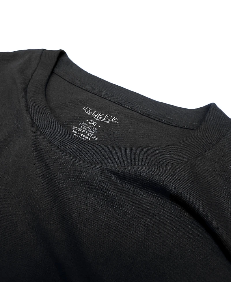 Blue Ice Men's Short Sleeve Crew Neck Tee-5 Pack