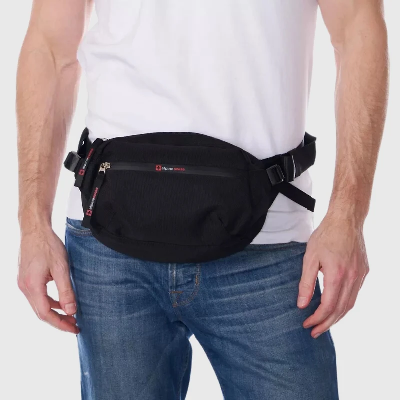 Alpine Swiss Men's Fanny Pack Adjustable Waist Bag Sling Crossbody Chest Pack Bum Bag