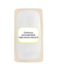 BreathableBaby All-in-One Fitted Sheet & Waterproof Cover for 52" x 28" Crib Mattress (2-Pack)
