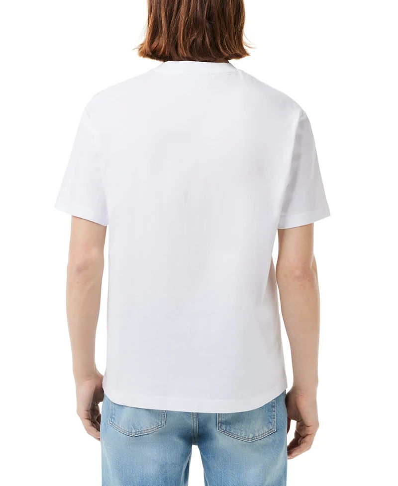 Lacoste Men's Classic Fit Short Sleeve Crewneck Logo T-Shirt