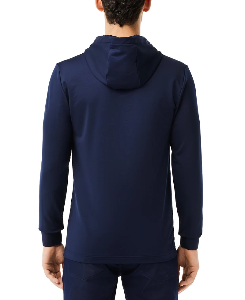 Lacoste Men's Long Sleeve Lightweight Logo Golf Hoodie - 166