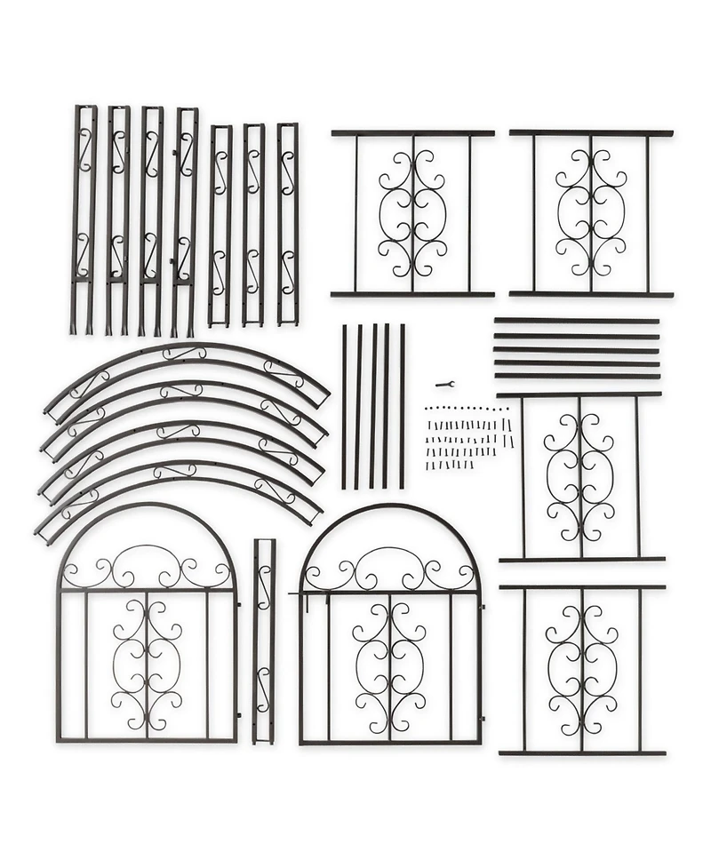 Montebello Iron Garden Arbor with Gate