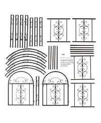 Montebello Iron Garden Arbor with Gate