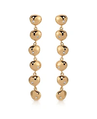 Ettika Polished Pebble Linear Dangle Earrings