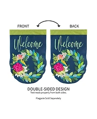 Evergreen Flower Garden Burlap House Flag 28 x 44 Inches Outdoor Decor for Homes and Gardens