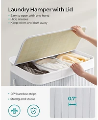 Slickblue 3-Section Laundry Hamper with Lid