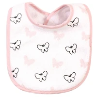 Hudson Baby Girls Cotton and Polyester Bibs
