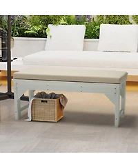 WestinTrends Water Repellent Outdoor Patio Bench Seat Cushion, 43" x 18"