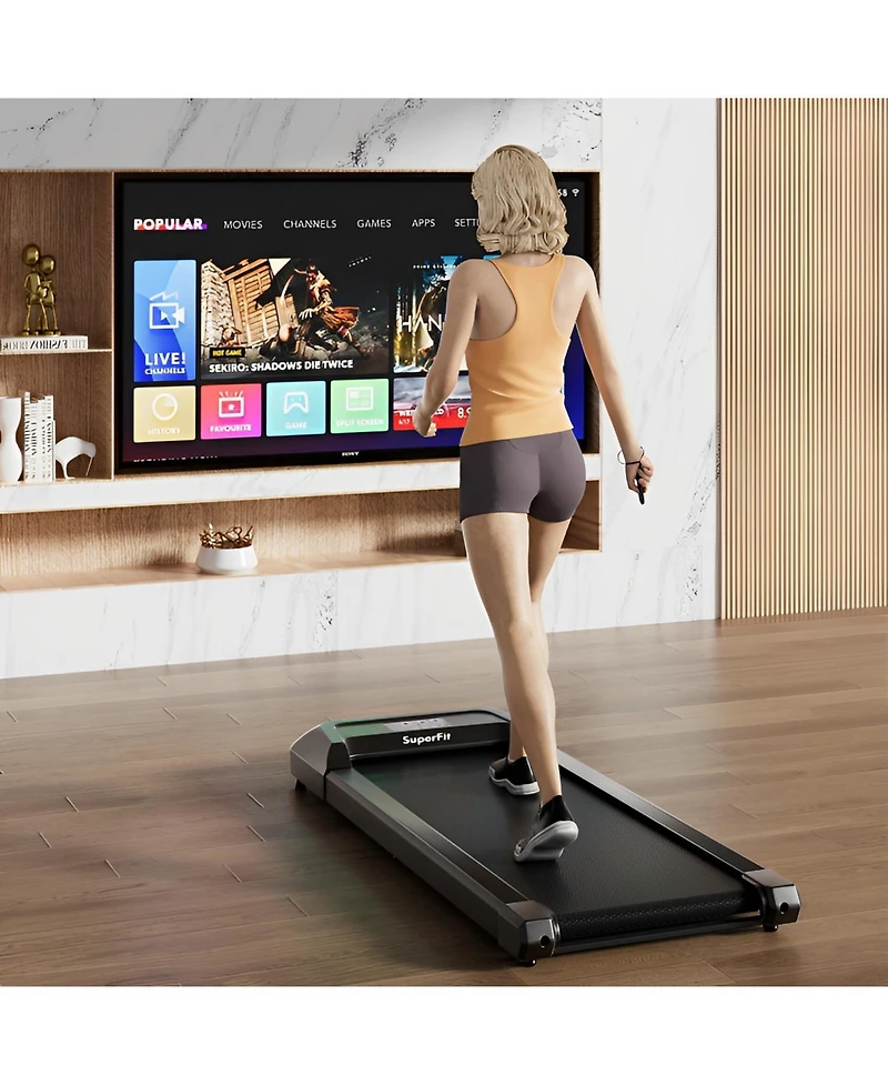Sugift 2.25 Hp Walking Pad Treadmills with Led Display and Remote Control