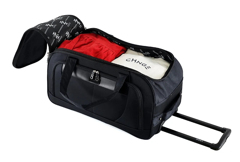 Izod Carol Lightweight Soft Shell Rolling Duffel Bag Luggage Set - 20" Carry-on
