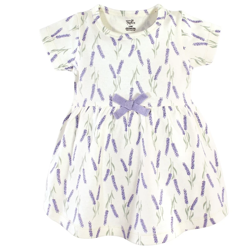 Touched by Nature Baby Girls Organic Cotton Dress and Cardigan 2pc Set