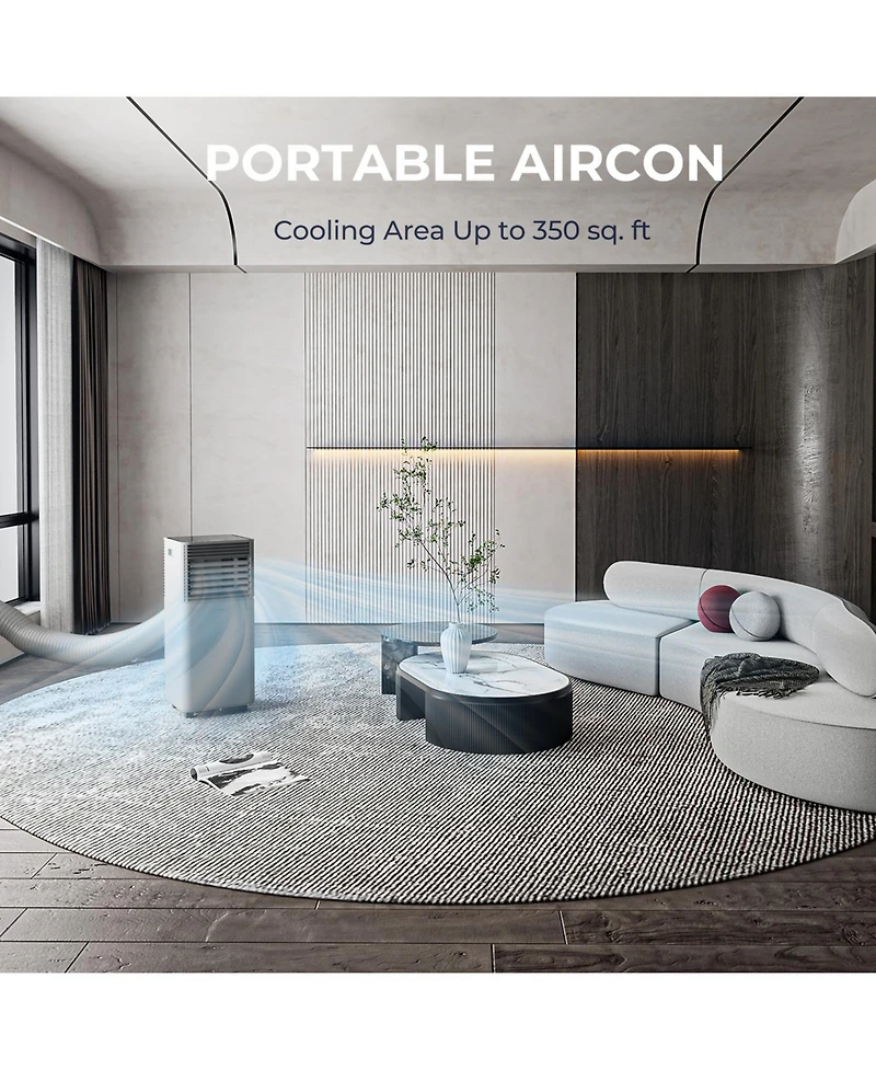 10000 Btu Portable Air Cooler with Fan and Dehumidifier Mode