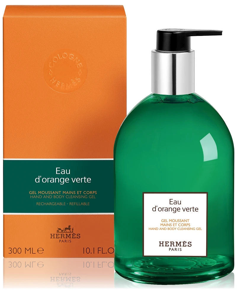 HERMES Eau d'Orange Verte Hand & Body Cleansing Gel, 10.1 oz.