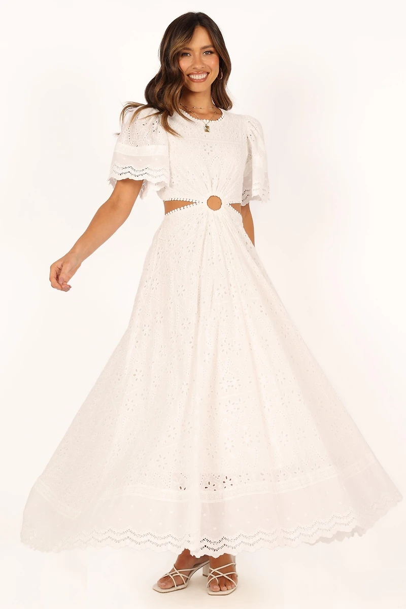 Merletto Cut Out Maxi Women's Dress