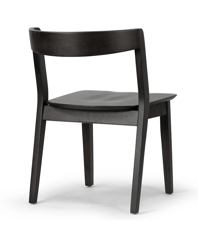 Glamour Home 29.53" Astor Rubberwood Dining Chair, Set of 2
