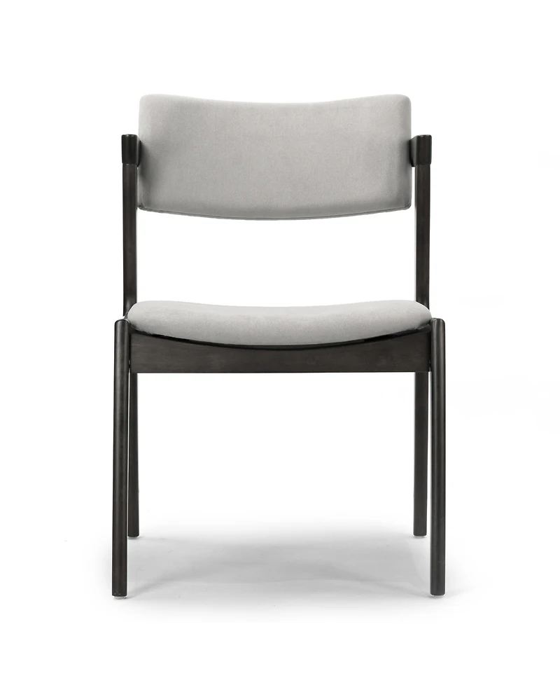 Glamour Home 31.3" Auden Rubberwood, Fabric Dining Chair