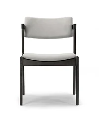 Glamour Home 31.3" Auden Rubberwood, Fabric Dining Chair